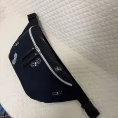 ミナペルホネン　ハンドメイド　2wayボディバッグ　タンバリンネイビー ミナペルホネン ハンドメイド 2wayボディバッグ タンバリンネイビー