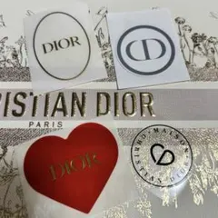 激レア　DIOR 公式ラッピング ステッカー シール 4枚