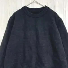 Skue クルーネック長袖ニット　黒　M