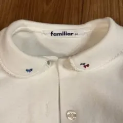familiar 長袖シャツ 80 ホワイト