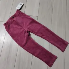 コーデュロイ ハート刺繍 ピンクパンツ 100