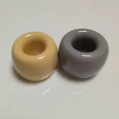 歯ブラシスタンド 2個セット イエロー グレー 無印良品のサムネイル
