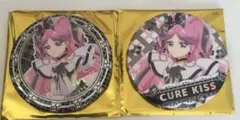 キミプリ展 キミとアイドルプリキュア展 缶バッジ キュアキッス レア サイン