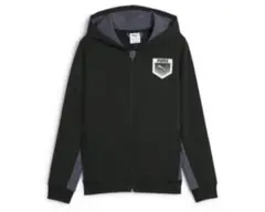 新品プーマPUMA☆DRYジュニアジップ　グラフィックフーディー【１４０】