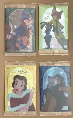 ディズニーウエハース　ニック&ジュディ　スカー　ベル　正直ジョン&ギデオン