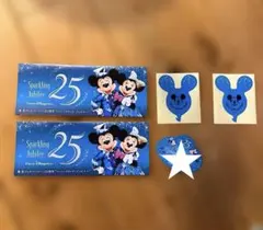 ディズニーシー　25周年　リーフレット　バルーン　ネームタグ　シール　ジュビリー