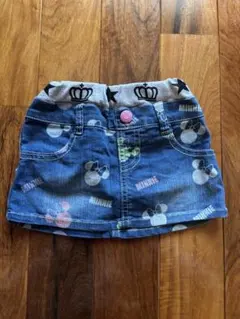 BABYDOLL ミニーマウス デニムスカート 80
