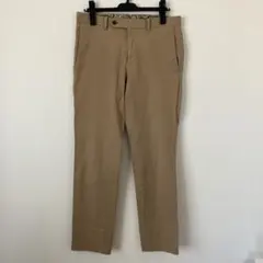 ベージュ チノパン ウエスト柄入り