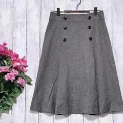 【フェアリー 】 スカート フレアスカート Aライン 千鳥格子 総柄