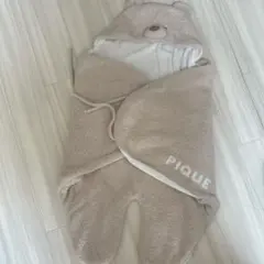 ジェラートピケ　くま　おくるみ