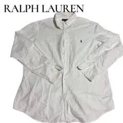 RALPH LAUREN Classic Fit 長袖シャツ ホワイト L