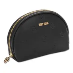 MARY QUANT シンプルエンボスデイジーラウンドポーチ（ブラック）のサムネイル