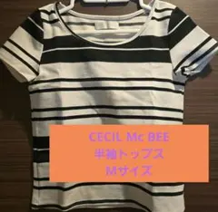 CECIL McBEE ストライプ 半袖Tシャツ