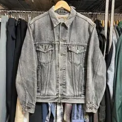 90s ユーロリーバイス デニムジャケット 70503-0258 先染めブラック