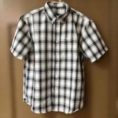 メンズ半袖シャツ　Mサイズ チェック柄　新品のサムネイル