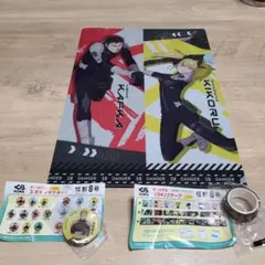 くら寿司×怪獣８号 カフカ・キコル クリアファイルマグネット1マスキングテープ１