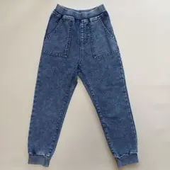 GU キッズ デニム ジョガーパンツ 130