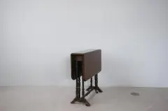 英国アンティーク木製ゲートレッグテーブル/ダイニング机/バタフライ(91-168