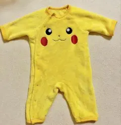 ピカチュウ ポケモン　ロンパース 60-70cm 防寒　ベビー服