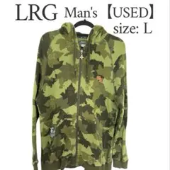 LRG ジップアップパーカー 迷彩 カモフラ グリーン メンズ Lのサムネイル