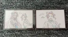 鬼滅の刃　ダイニング　お楽しみくじ　おすそ分けポストカード　しのぶ　カナエ