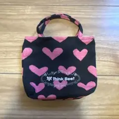 Think Bee! ミニトートバッグ ハート柄のサムネイル