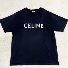CELINE セリーヌ ロゴ ルーズ Tシャツ ブラック XL