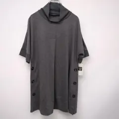 Collezione di Moda チュニック グレー 半袖 M タグ付未使用