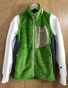 モンベル レディースMサイズ クリマエアベスト montbell 緑 グリーン