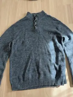 Chaps ハーフジップ ニット セーター ブルー