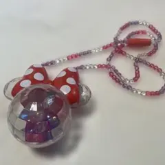ミニーマウス光るネックレス ペンダント