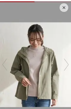 ikka 撥水マウンテンパーカー グリーン系