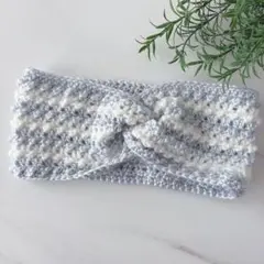 182｜ヘアバンド｜ヘアターバン｜毛糸ハンドメイド｜ツイストデザイン