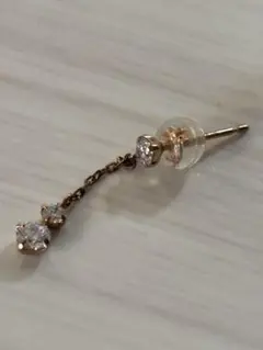 ４℃ ピンクゴールド ピアス 片耳