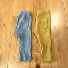 ブリーズ　ダイスキパンツ　リブ　80 2枚セット