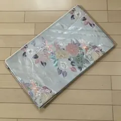 3.31 【正絹】袋帯 豪華 鳳凰に牡丹文様 金糸 銀糸 シルバーブルー 六通