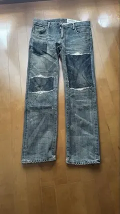 NEIGHBORHOOD ストレートデニム ペイント加工 ダメージ加工 値下げ可