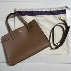 TORY BURCH トリーバーチ 2WAYショルダーバッグ レザー ブラウンのサムネイル