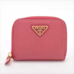 PRADA プラダ 1M0268 レザー ピンク コインケース コンパクト　財布