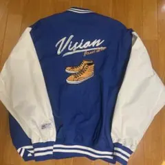 VISION STREET WEAR スタジャンM 青/白