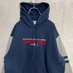 NFL ペイトリオッツ　チャンピオン　チーム刺繍　スウェットパーカー　L
