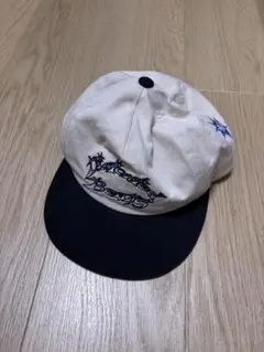 HUF 刺繍ロゴ キャップ ホワイト/ブラック