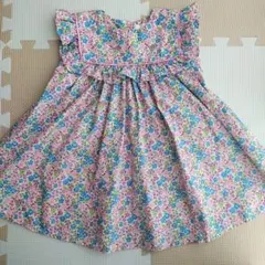 NEXT 小花柄フリルワンピース 90 美品 ピンク 水色 春夏のサムネイル