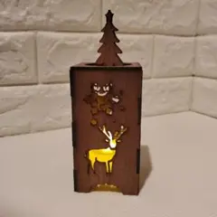 【新品】レーザー加工 オーナメント(クリスマス Ver.2 LED キャンドル)