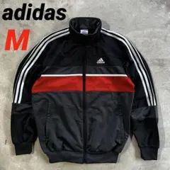 M 00's adidas トラックジャケット ジャージ Y2K 在原 ブラック