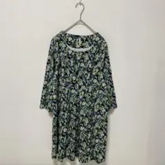 【ESPIÉ/エスピエ】小花柄　クロップド　ワンピース チュニック【40】春夏