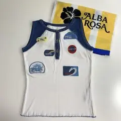 希少 ALBA ROSA ロゴワッペン タンクトップ アルバ メイパラのサムネイル