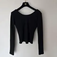 【美品】　GRL dk1369 M レディース　長袖　ロンT 黒