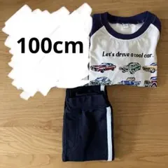 100cm キッズ服　ズボン　まとめ売り　西松屋　保育園着　長袖　長ズボンのサムネイル