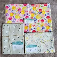 フルーツ柄・鳥柄・花柄綿生地セット